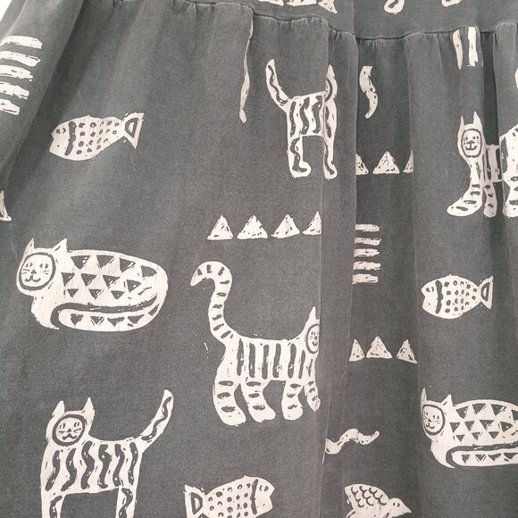 Cotton Fields Women 3X Maxi Dress L/S Animal Print 100% Cotton Thick & Soft Tier - Picture 8 of 11